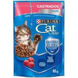 Ração Nestlé Purina Cat Chow Castrados Sachê Carne 85g