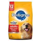 Ração para Cães Adultos Pedigree Carne, Frango e Cereais