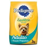 Ração Pedigree Equilíbrio Natural para Cães Adultos de Raças Pequenas 3kg