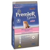 Ração Premier Ambientes Internos Pelos Longos para Gatos Filhotes Sabor Salmão