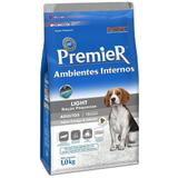 Ração Premier Light Ambientes Internos Cães Adultos Raças Pequenas Sabor Frango e Salmão - Premier pet