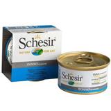 Ração Schesir Nature Cat Atum Natural Em Lata Para Gatos 85 G