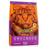 Ração Special Cat Premium Para Gatos Castrados - Special dog - contém carinho