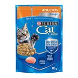 Ração Úmida Nestlé Purina Cat Chow Adultos Sachê Sabor Frango Ao Molho Caixa Com 15 unidades 85g