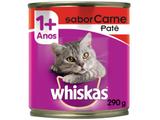 Ração Úmida para Gato Adulto Lata Whiskas - Carne 290g