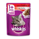 Ração Úmida Whiskas Sachê Adultos Carne ao Molho 85 gr