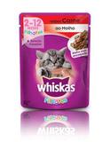 Ração Úmida WHISKAS Sachê Filhotes Sabor Carne ao Molho - 5 Unids