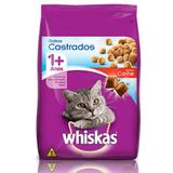 Ração Whiskas Castrado Carne para Gatos Adultos- 1 Kg