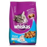 Ração Whiskas Para Gatos Adultos Sabor Peixe - 10,1kg