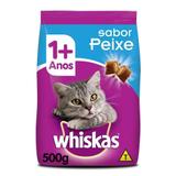 Ração Whiskas Para Gatos Adultos Sabor Peixe