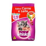 Ração Whiskas para Gatos Filhotes Sabor Carne e Leite
