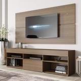 Rack com Painel para TV até 55 Polegadas 1 Porta Miami Madesa Rustic