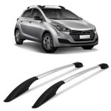 Rack de Teto Longarina Decorativo HB20 Hatch 2013 a 2019 Alumínio Anodizado 2 Peças - Vf