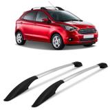 Rack de Teto Longarina Decorativo Ka Hatch 2015 a 2019 Alumínio Anodizado 2 Peças - Vf