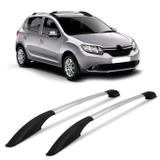 Rack de Teto Longarina Decorativo Sandero 2008 a 2019 Alumínio Anodizado 2 Peças - Vf