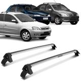 Rack de Teto Travessa Corsa Celta Prisma 1994 a 2012 Prata 4 portas Suporta 35KG Projecar