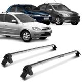 Rack de Teto Travessa Corsa Celta Prisma 1994 a 2012 Prata 4 portas Suporta 35KG Projecar
