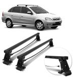 Rack De Teto Travessa Corsa Hatch Sedan 2004 A 2012 Preto Long Life Em Aço Carbono