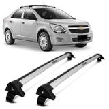 Rack de Teto Travessa L World Cobalt 2012 a 2016 Prata Suporta 45KG - Cristal car