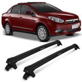 Rack de Teto Travessa L World Grand Siena 2014 a 2018 Preto Suporta 45KG 4 Portas - Cristal car