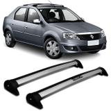 Rack de Teto Travessa L World Logan 2008 a 2013 Prata Suporta 45KG 4 Portas - Cristal car
