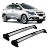 Rack de Teto Travessa L World Onix 2013 a 2018 Prata Suporta 45KG 4 Portas - Cristal car
