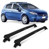 Rack de Teto Travessa L World Punto 2007 a 2012 Preto Suporta 45KG - Cristal car