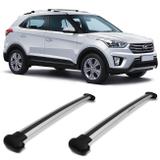 Rack De Teto Travessa Larga Creta 2017 a 2019 Prata Suporta 45KG Projecar
