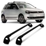 Rack de Teto Travessa Polo Hatch 2002 a 2012 Preto Suporta 35KG Projecar