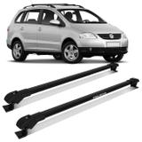 Rack de Teto Travessa Slim SpaceFox 2005 a 2018 Preto Suporta 45KG Projecar