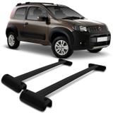 Rack de Teto Travessa Uno Way 2011 A 2019 Preto 2 e 4 Portas Alumínio Suporta 45KG Projecar