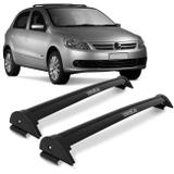 Rack de Teto World Gol Voyage G5 G6 2009 a 2015 Preto 4 Portas Suporte 35KG Fixação no Friso - Cristal car