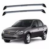 Rack Teto Corsa Classic Sedan 1996 Até 2016 Eqmax Wave Prata
