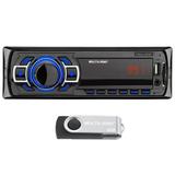 Rádio Automotivo MP3 / USB / SD / AUX / FM com Pendrive 8GB P3318P Multilaser