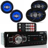 Radio Mp3 Bluetooth + Falante 6 Pol +6X9 55W cada Muda pasta - Orion