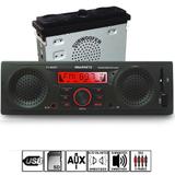 Radio Mp3 Player Automotivo + 1 Alto-falantes E Sub Integrados Usb Sdcard Pi0027 - Winnparts