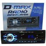 Rádio Mp3 Player Automotivo Toca Som D-Max D6080 Fm Usb Sd Aux