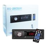 Rádio Mp3 Player Automotivo Toca Som Roadstar RS-2601BR Fm Usb Sd Aux Controle