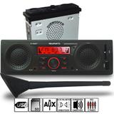 Radio Mp3 Usb Alto Falantes + Subwoofer Integrados Com Antena Curta Kit1343 - Winnparts