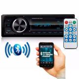 Rádio Som Automotivo Tiger FM, MP3, Bluetooth, Entrada Auxiliar, USB e SD - Tiger auto