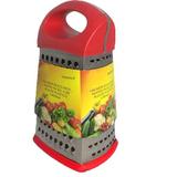 Ralador de Aço Inox 4 Faces Tamanho N.9 Alça de Plástico Laranja - Lojas atacarejo