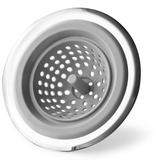 Ralo para Pia em Inox e Silicone - Cinza - Mimo Style