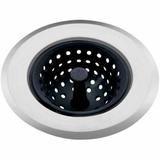 Ralo Para Pia Em Inox e Silicone Preto Ke home.