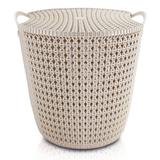 (RATTAN) Cesto Organizador com Tampa (G) - 23L - Jacki design