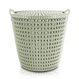 (RATTAN) Cesto Organizador com Tampa (M) - 16L - Jacki design