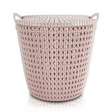 (RATTAN) Cesto Organizador com Tampa (M) - 16L