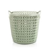 (RATTAN) Cesto Organizador com Tampa (P) - 6,3L
