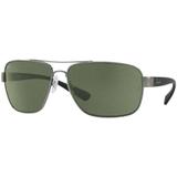 Ray-ban Rb3567l 041/9a 66 - Grafite/verde Clássico Polarizado - Ray ban