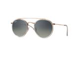Ray Ban RB3647N 001 Round Double Bridge Óculos de Sol 5,1 cm
