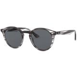 Ray-ban Round Rb2180 643087 51 - Cinza Mesclado/cinza Clássico - Ray ban